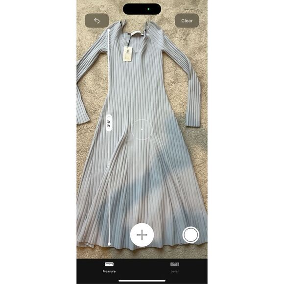 NWT PROENZA SCHOULER Rib Knit V-Neck Fit & Flare Midi Dress, $500 - Picture 10 of 11